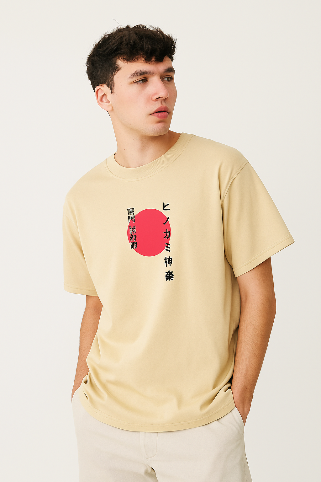 Oversized Men's Tanjiro Anime T-Shirt – 100% Cotton | Breathable & Bold