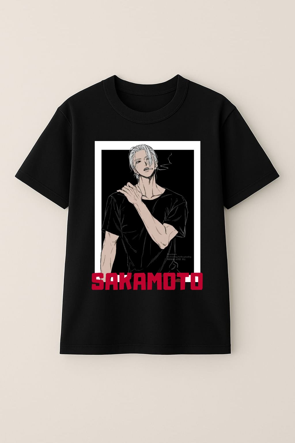 Oversized Men's Sakamoto Days Anime T-Shirt – 100% Cotton | Built for Comfort & Cool