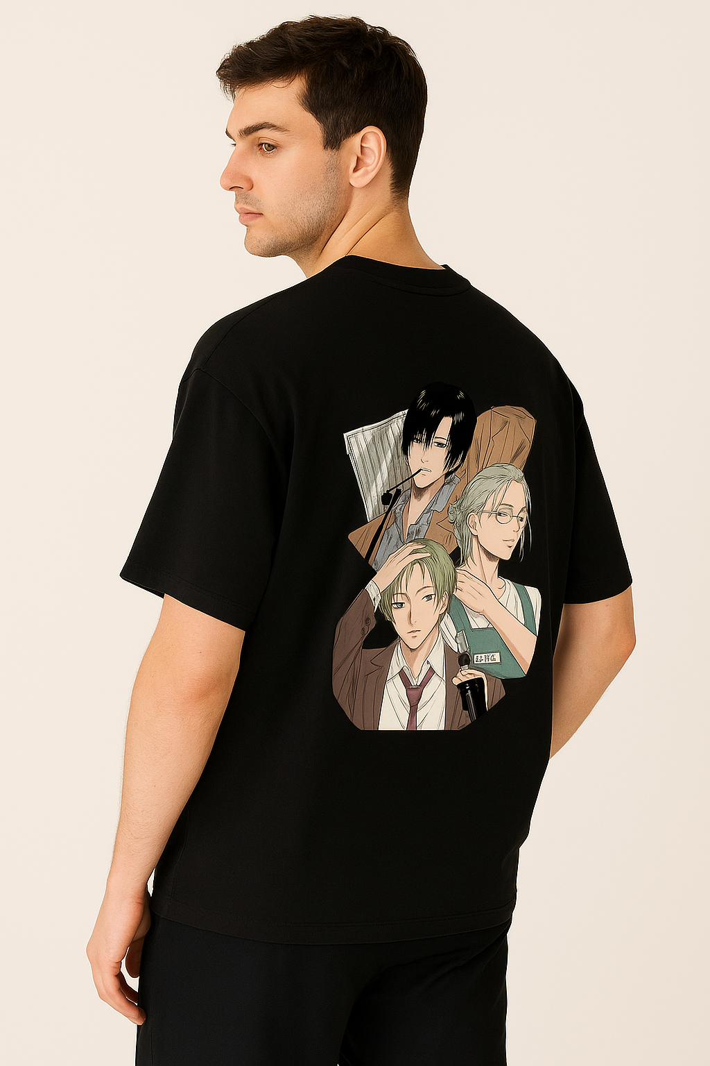 Oversized Sakamoto Group Anime T-Shirt