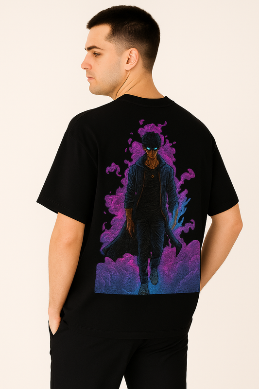Oversized "Jinwoo" Anime T-Shirt – Power. Style. Presence.