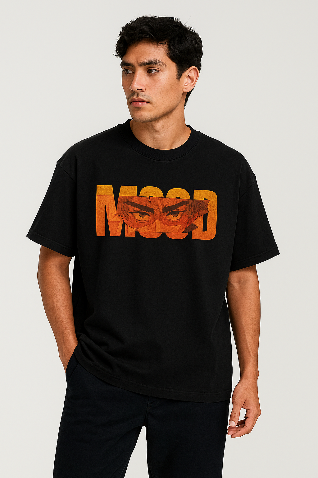 Oversized Men's Zenitsu Mood Anime T-Shirt – 100% Cotton | Breathable | Built for Bold Energy
