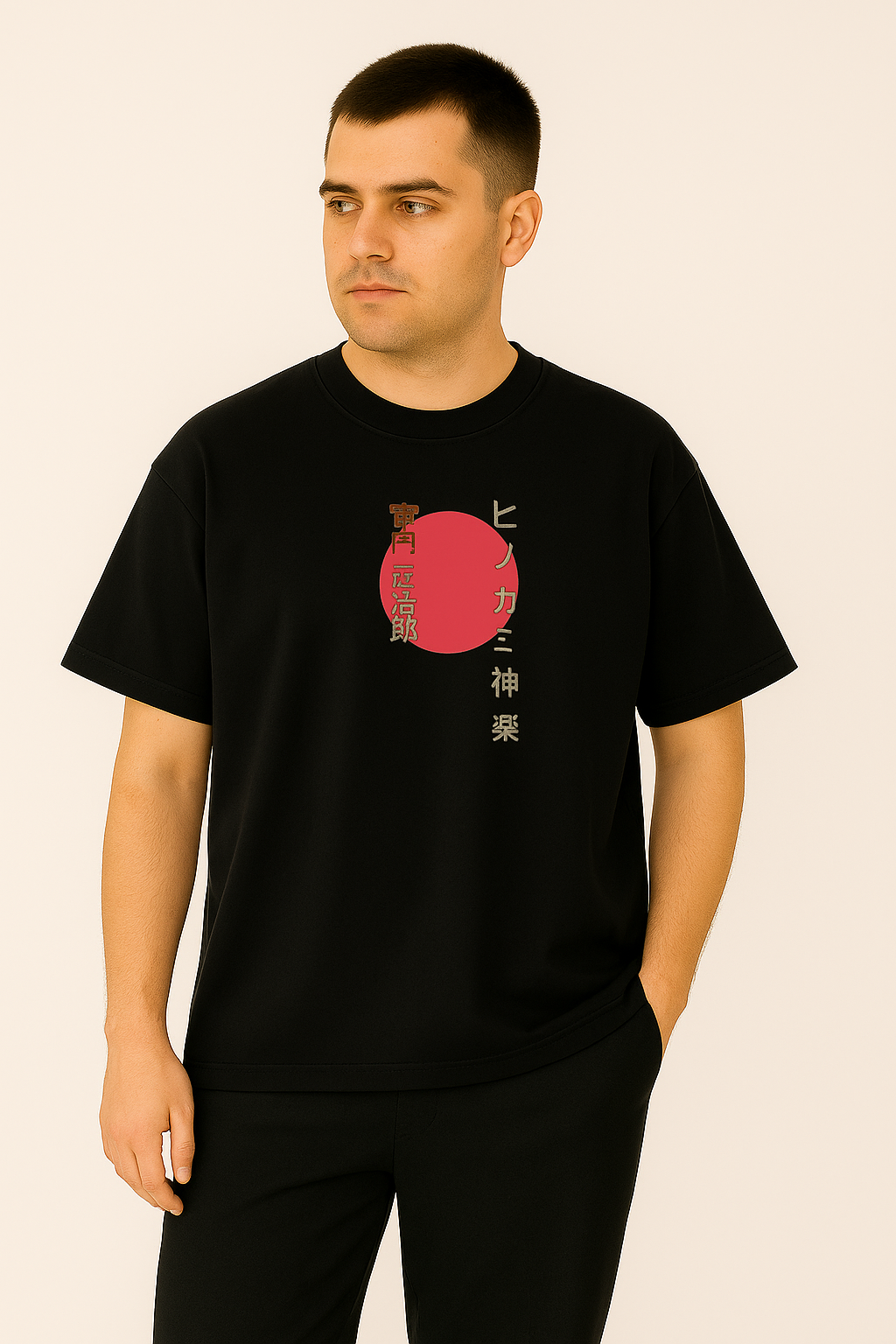 Oversized Men's Tanjiro Anime T-Shirt – 100% Cotton | Breathable &amp; Bold