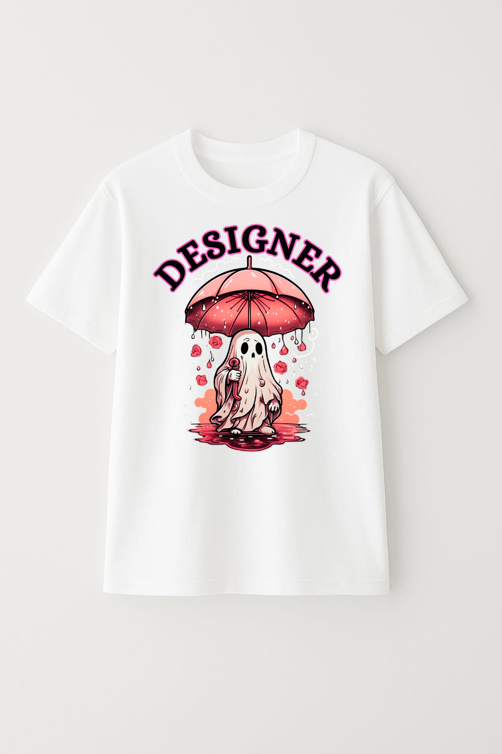 Oversized Unisex Designer Ghost Anime T-Shirt – 100% Cotton | Breathable | Bold Streetwear Energy