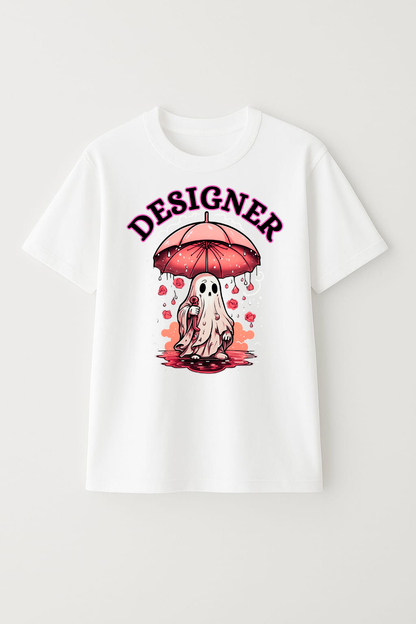 Oversized Unisex Designer Ghost Anime T-Shirt – 100% Cotton | Breathable | Bold Streetwear Energy