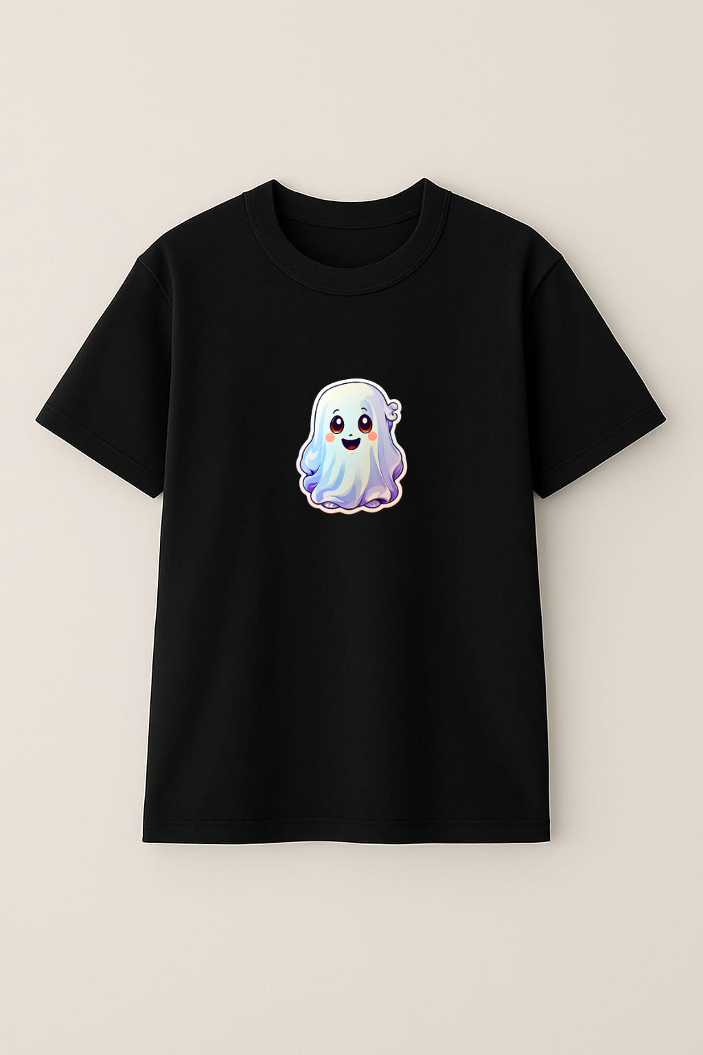 Oversized Unisex Cute Ghost Anime T-Shirt – 100% Cotton | Soft, Breathable &amp; Stylishly Spooky