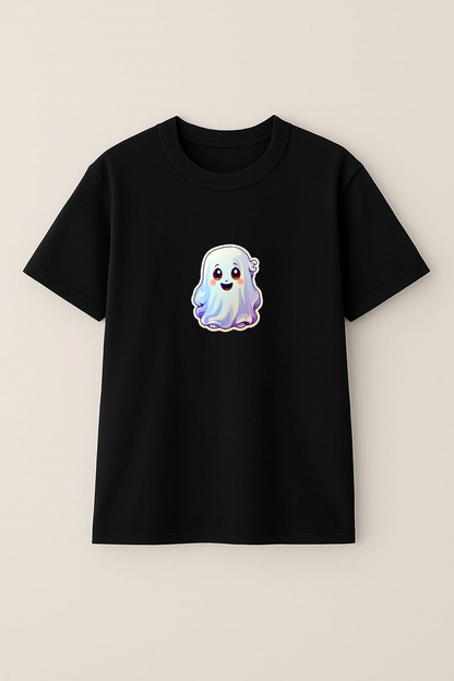Oversized Unisex Cute Ghost Anime T-Shirt – 100% Cotton | Soft, Breathable &amp; Stylishly Spooky