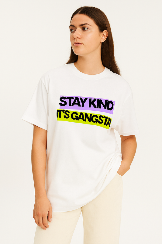 Oversized "Be Kind" Ghost Anime T-Shirt – 100% Cotton | Soft, Durable & Spiritually Stylish