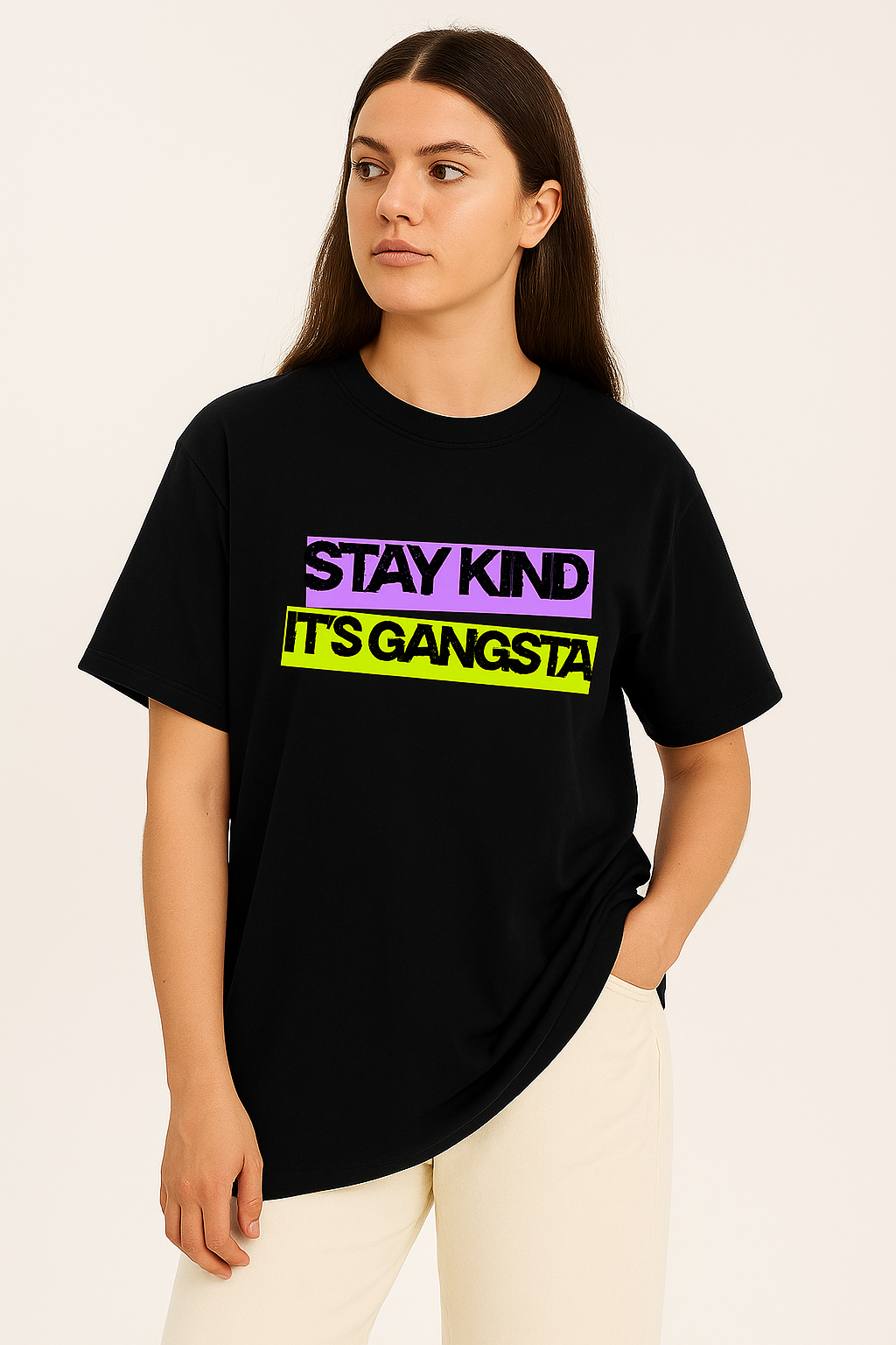 Oversized "Be Kind" Ghost Anime T-Shirt – 100% Cotton | Soft, Durable &amp; Spiritually Stylish