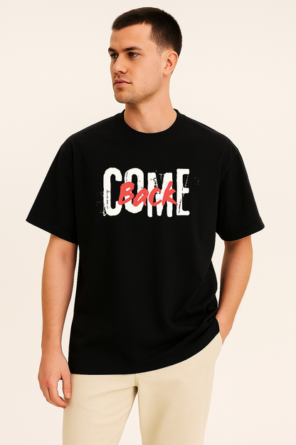 Oversized "Come Back" Anime T-Shirt – 100% Cotton | Breathable, Durable, Bold