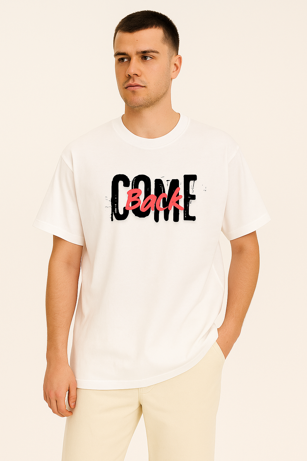 Oversized "Come Back" Anime T-Shirt – 100% Cotton | Breathable, Durable, Bold