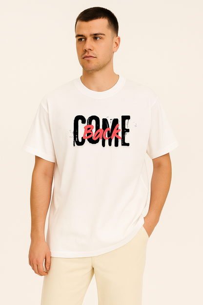 Oversized "Come Back" Anime T-Shirt – 100% Cotton | Breathable, Durable, Bold
